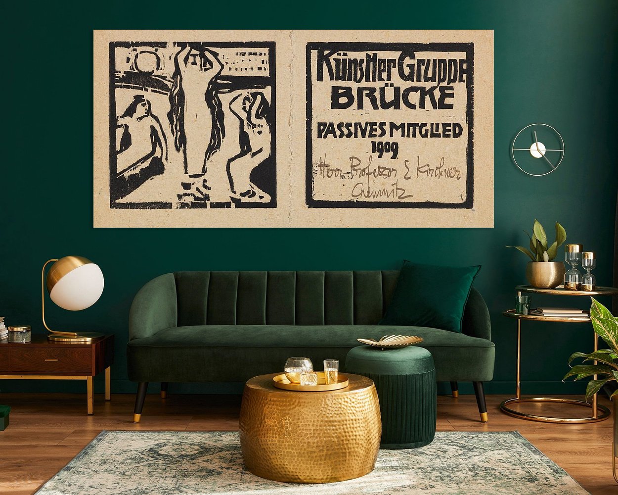 Example of the artwork in a room