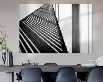 Ombres sur le pont Hoge Brug à Maastricht