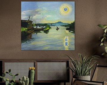 Max Pechstein, Matin au lac de Garde, 1929