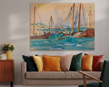 Max Pechstein, Near the Harbour of Nidden, 1909 by Atelier Liesjes