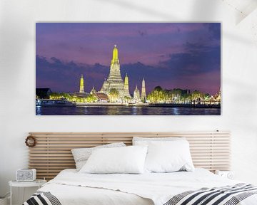 Le temple de l'aurore au crépuscule sur Walter G. Allgöwer