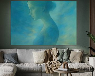 Fragile Silhouette in sanftem Nebel von Imperial Art House