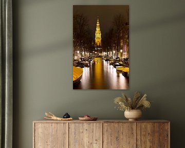 Amsterdamse Zuiderkerk in de avond von Dexter Reijsmeijer