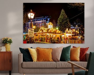Sfeervol Kerst Rembrandtplein in Amsterdam van Dexter Reijsmeijer