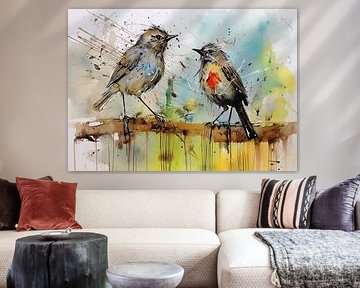 Watercolour Birds | Watercolour Birds by Eye catching paintings