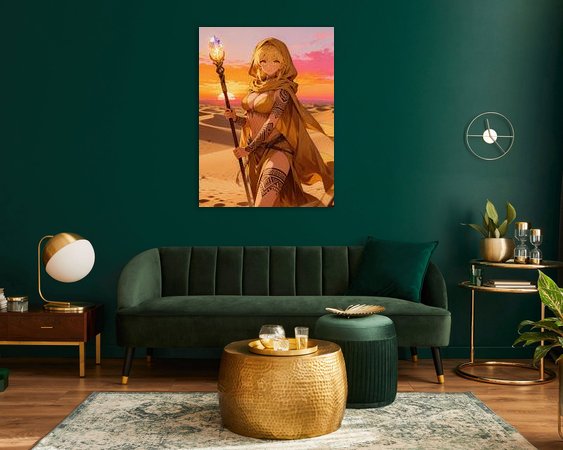 Example of the artwork in a room