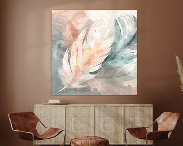 Magie des plumes en pastel