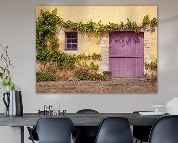 Vignes contre un mur de village sur MMFoto