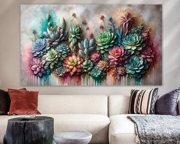 Farbenreiche Sukkulentenwelt