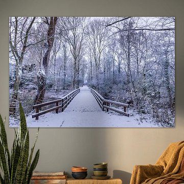 neige dans le parc Rosarium