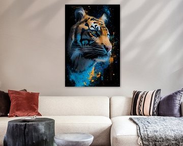 Tijger close-up van MNS Designs