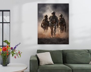 Soldaten in de woestijn van MNS Designs
