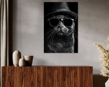 Kat portret van MNS Designs