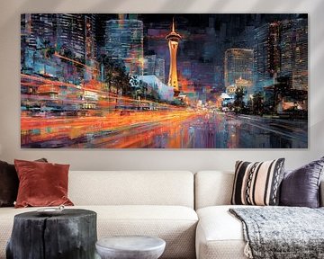 Nahaufnahme einer Straße in Seattle von MNS Designs