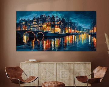 Amsterdam Bridge over Waters von MNS Designs