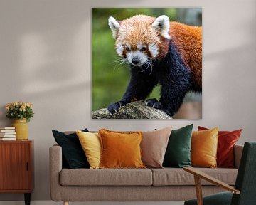 Kletternder Roter Panda von Paul Veen