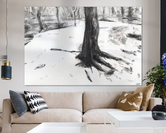 Example of the artwork in a room