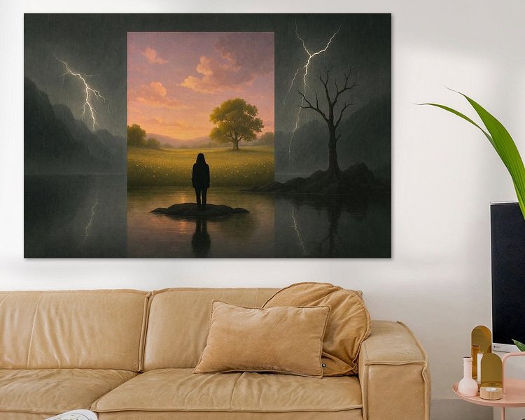 Example of the artwork in a room