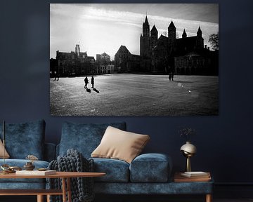 Vrijthof in Maastricht in der Wintersonne