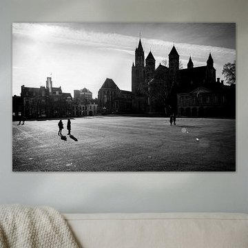 Vrijthof in Maastricht in de winterzon van Streets of Maastricht