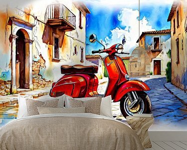 Example of the artwork in a room