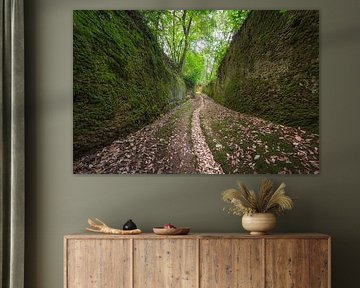 Via Cava San Rocco, etruskische ausgehobene Straße in Sorano