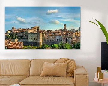 Anghiari, mittelalterliche Bergstadt, Toskana, Italien von Stefano Orazzini