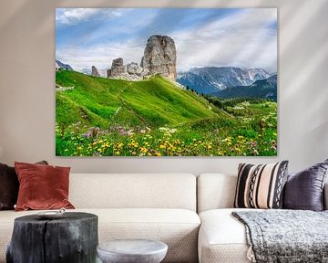 Cinque Torri-Gipfel in den Dolomiten, Cortina d''Ampezzo von Stefano Orazzini