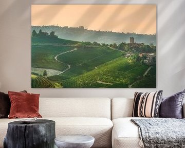 Golden Hour Over Barbaresco Tower in Langhe Region by Stefano Orazzini