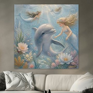 Traumwiese – Delfine (1) von Johannas Art Creations
