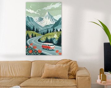 Road trip dans les montagnes