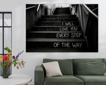 Monochrome traptreden met liefde van Art & Soul Creations