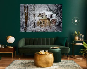 The witch's cottage in the winter forest by Jürgen Schmittdiel Photography