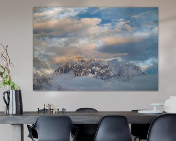 Der Monte Civetta in den Dolomiten bei Sonnenuntergang von Sjoerd van der Wal Fotografie