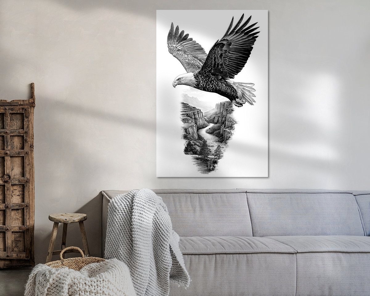 Example of the artwork in a room