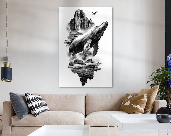 Example of the artwork in a room