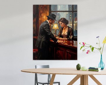 Conversation dans un bar un soir de pluie