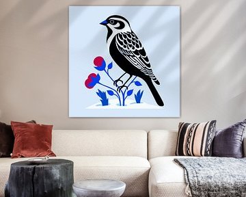 Piep! Blütenfreund | Porträt einer Spatzin