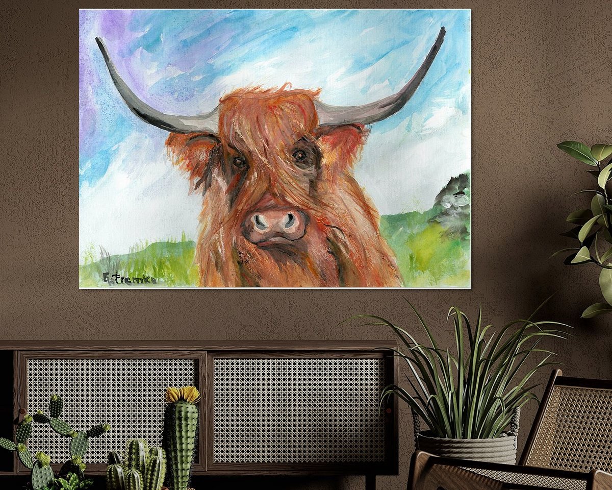 Example of the artwork in a room