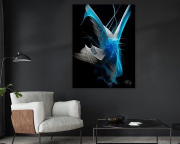 Blaue Stille in Bewegung