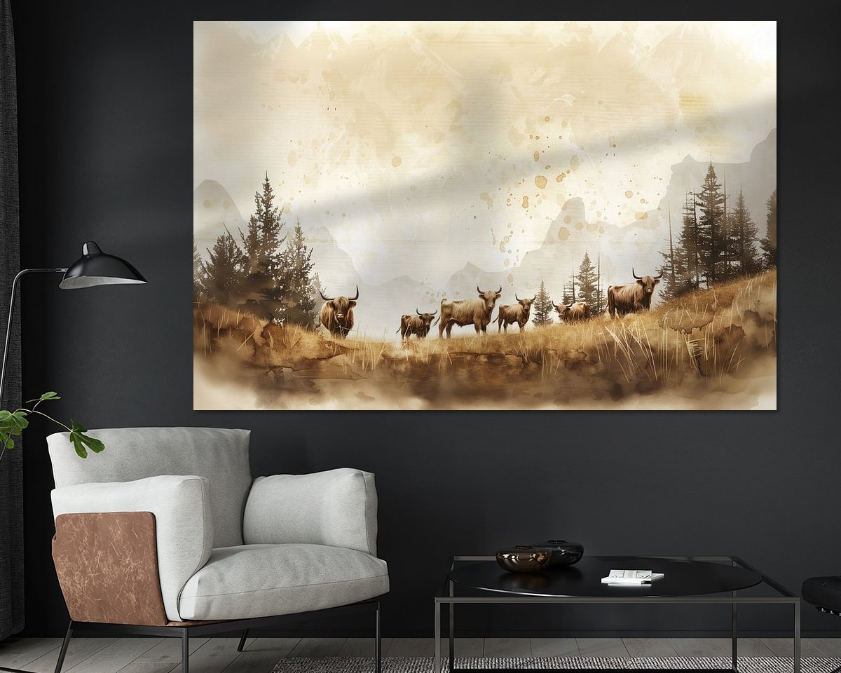 Example of the artwork in a room