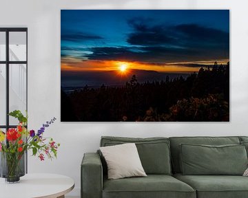 Zonsondergang op Tenerife, Spanje