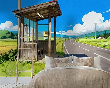 Example of the artwork in a room