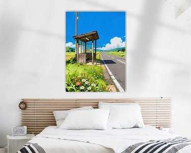 Example of the artwork in a room