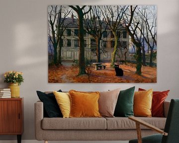 Imprimé chat Paysage célèbre