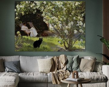 Cat Print Famous Painting by Outdoor Way