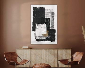 Abstracte geometrische blokken II van Jordão Abreu