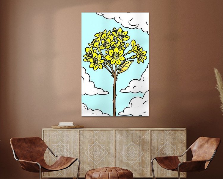 Example of the artwork in a room