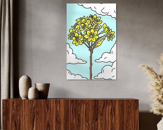 Example of the artwork in a room