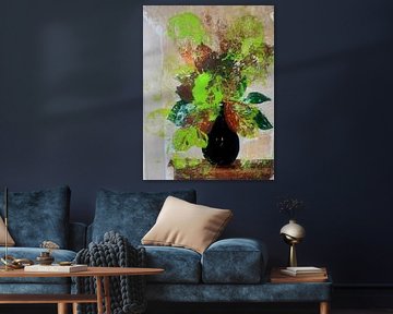 VASE MIT BLUMEN von Jose Leeuwis